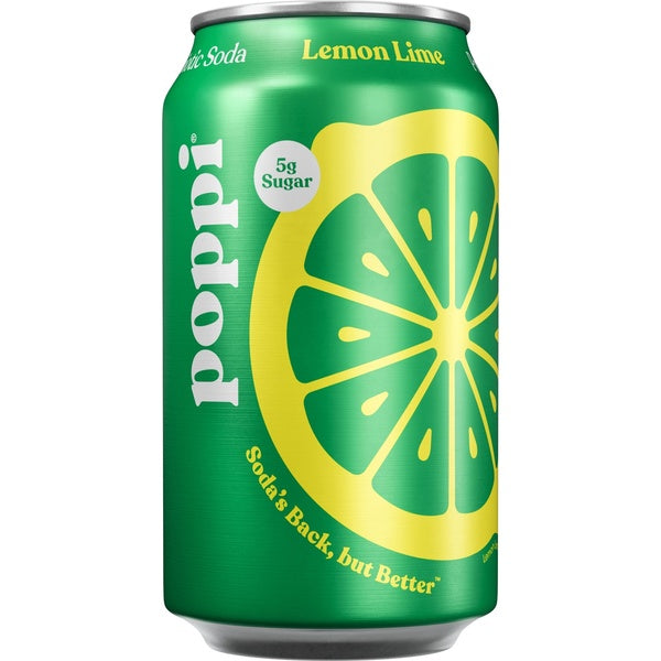 12- PACK OF SODA LEMON LIME PREBIOTIC