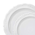 120-PACK OF Plate Set Plastic Vintage Dinnerware