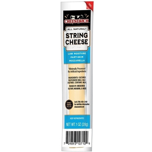 96-PACK OF Mozzarella String Cheese Cheesewhich Cheese, 4 - 24 - 1.12 Oz