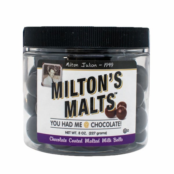 6-PACK OF Candy Malted Milk Balls, Milton's Malts, Bruce Julian Heritage Foods