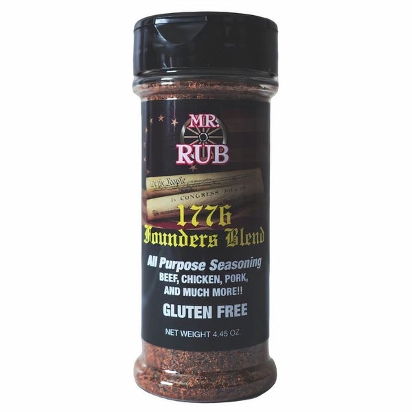 12-PACK OF Seasoning All-Purpose-Mr. Rub 1776 Founders Blend, Bootleg