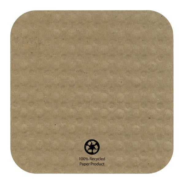 1-PACK OF COASTER PAPR KRAFT 4 SQUARE