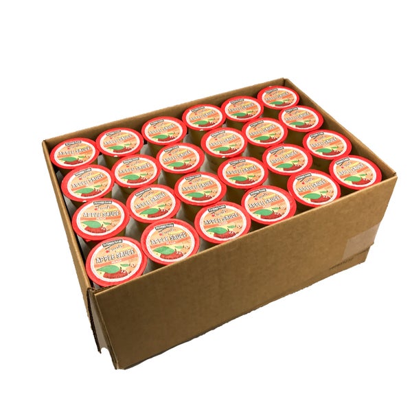 96-PACK OF APPLESAUCE PEACH CUP UNSWT