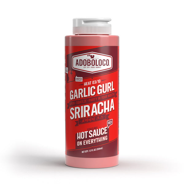 6-PACK OF Sauce Pepper Fresno Garlic Gurl Sriracha Hot Sauce, Adoboloco