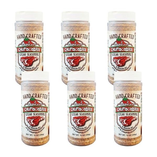 6-PACK OF Seasoning Steak 2 Gringos Chupa 7 oz