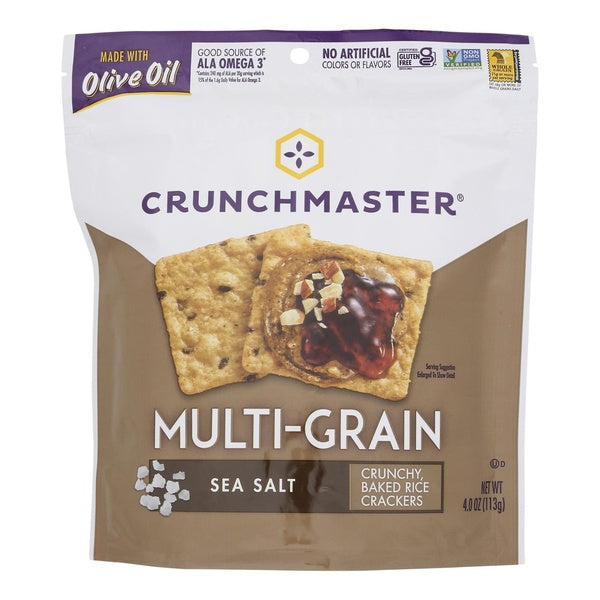 12-PACK OF Cracker Multiseed Sea Salt Crunchmaster 4 oz