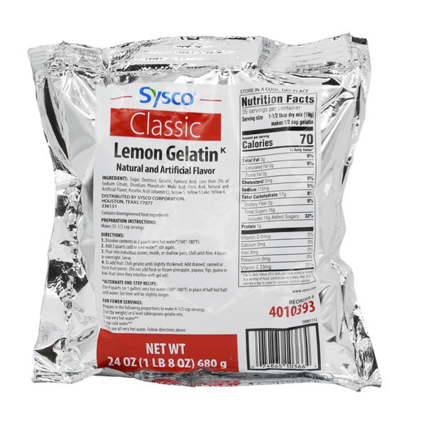 12-PACK OF GELATIN LEMON