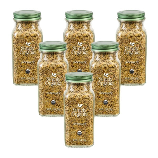 6-PACK OF Spice Rosemary Leaf Simply Organic 1.23 oz
