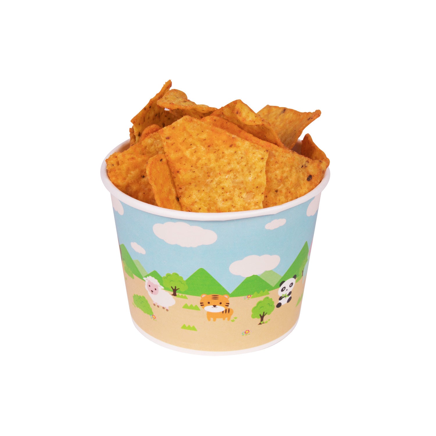 1000-PACK OF Container Takeout Karat 1,000 ct 12 oz Paper Food Containers | 100 mm | Safari Print