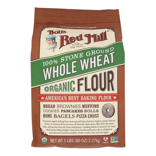 8-PACK OF Flour Whl Wht Bobs Red Mill 5 lb