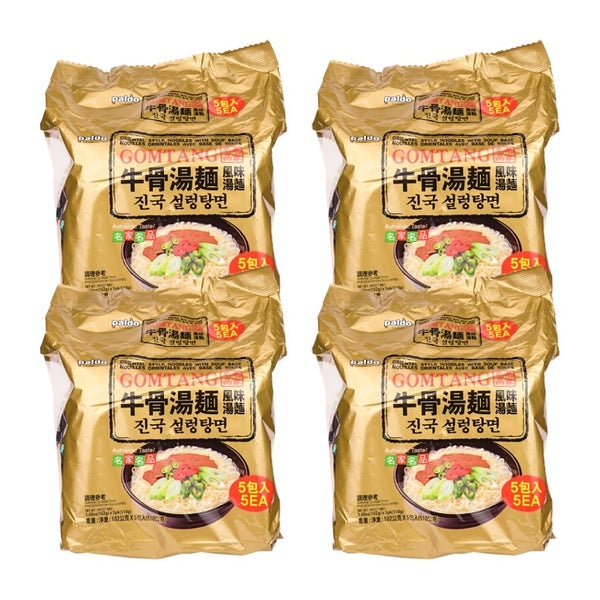 4-PACK OF Noodle Ramen Gomtang Soup Paldo 18 oz