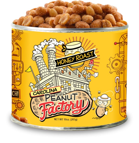 6-PACK OF Peanut Roasted Honey Sm Carolina Peanut Factory, 1949 Nut Company