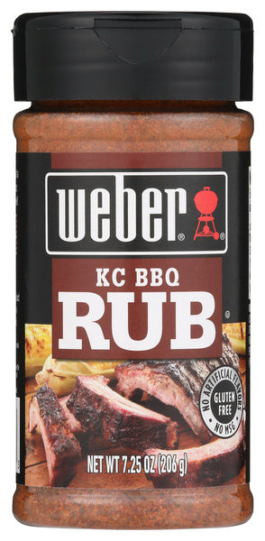 6-PACK OF SEASONING RUB KC BBQ 7.25 OUNCE - CASE OF 6