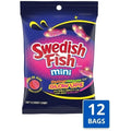 12-PACK OF Glow Ups Soft Candy Peg Bag Swedish Fish Candy, 12 - 6.7 Oz