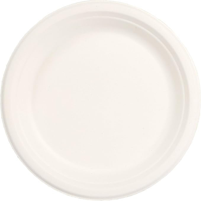 1000-PACK OF Plate Compostable Fiber 6" Round