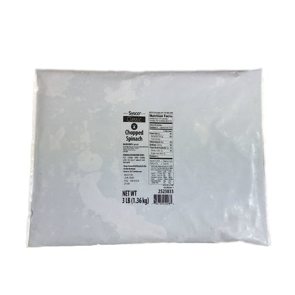 3LB-PACK OF SPINACH CHOPPED BAG