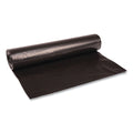 100-PACK OF Boardwalk X8647SKKR01 43" x 47" 56 Gallon Black Recycled Low-Density Polyethylene Can Liners - 1.2 Mil Thickness (100 Count Carton)