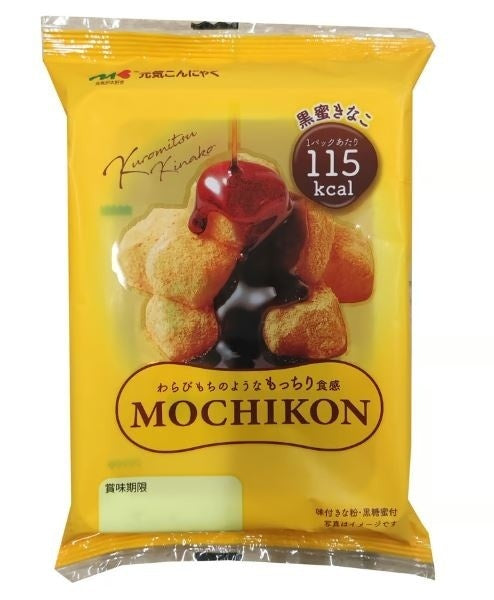 72-PACK OF Snack Sweet Mochikon Japanese Konjac Snack, Chewy, Mochi-Like, Plant-Based Dessert (Kuromitsu Kinako)