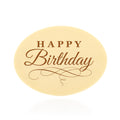 4-PACK OF CHOCOLATE WHT HAPPY BRTHDY 3X4