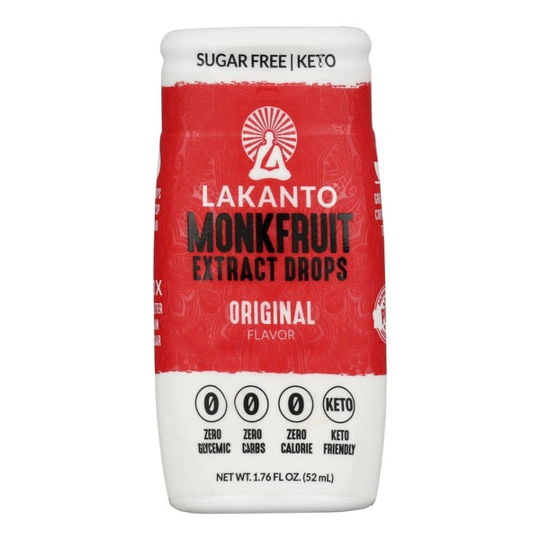 6-PACK OF SWEETENER LIQUID MONKFRUIT EXTRACT DROPS, ORIGINAL FLAVOR