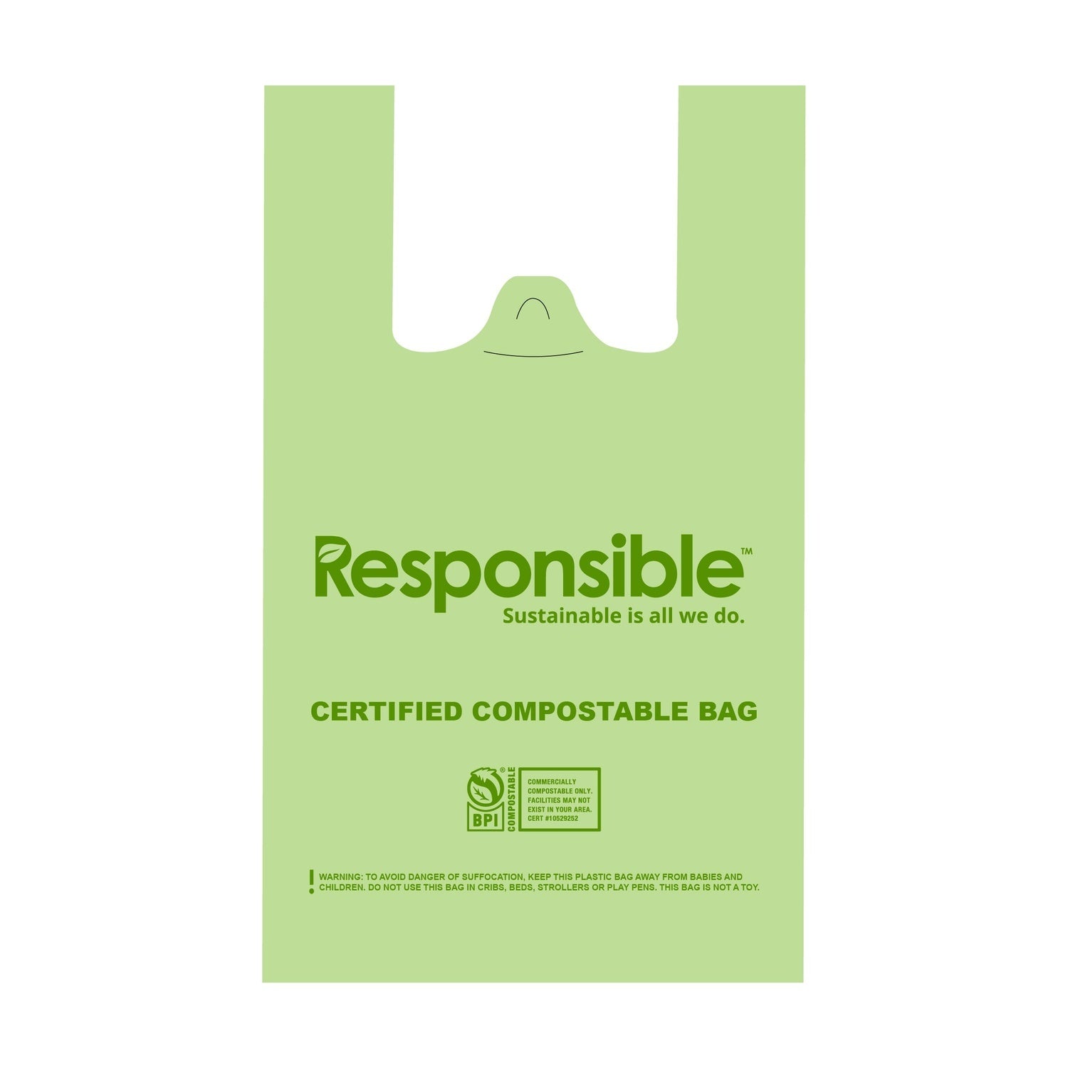 1000-PACK OF BAG FOOD COMPOSTABLE MEDIUM SHOPPING