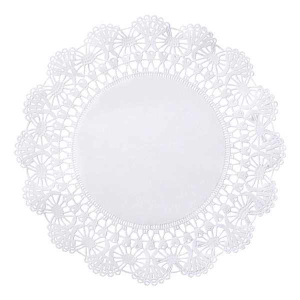 1-PACK OF DOILY LACE 6IN RND WHT CAMBR