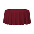 96-PACK OF Tablecover Plastic 84" Burgundy Round