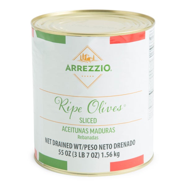 6-PACK OF OLIVE BLACK RIPE SLICED