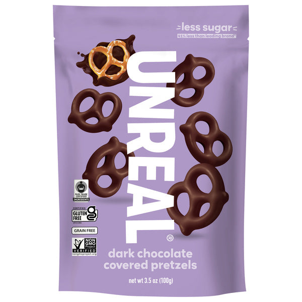 6-PACK OF PRETZEL KNOT DARK CHOCOLATE COVERED