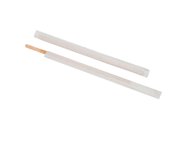 10-PACK OF STIRRER WOOD COFF 7.5" WRPD