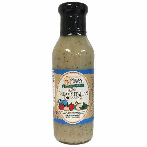 12-PACK OF Dressing Creamy Italian Rosie's, Stello Foods