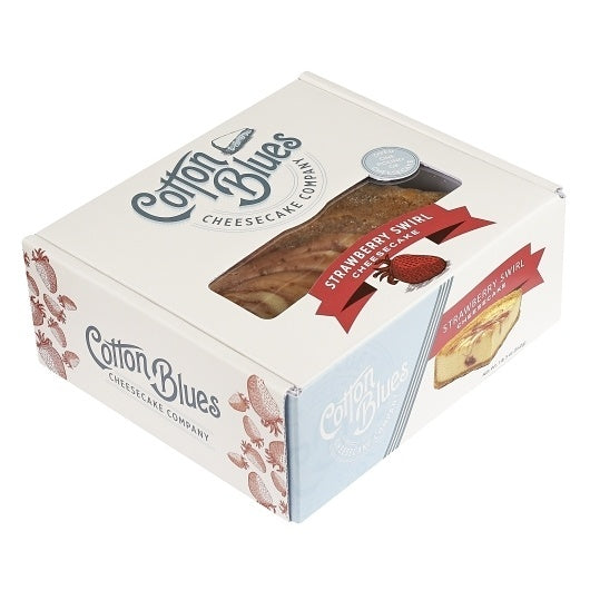 6- PACK OF Strawberry Swirl Quarter Cheesecake Cotton Blues Cheesecakes, 6 - 1 Ea