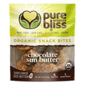 6-PACK OF Organic Snack Bites Chocolate Sun Butter, Pure Bliss Organics
