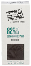 8-PACK OF CHOCOLATE DARK FLATS SIMPLY DARK 6.3 OUNCE - CASE OF 8