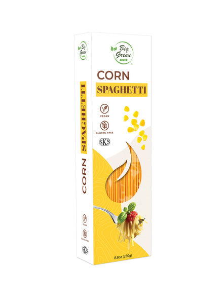 12-PACK OF Big Green Food - Corn Spaghetti, Premium Gluten-Free Penne Pasta, Wheat Free, Vegan Friendly