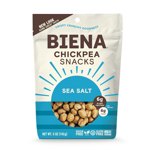 8-PACK OF Sea Salt Chickpeas Biena Llc Snacks, 8 - 5 Oz