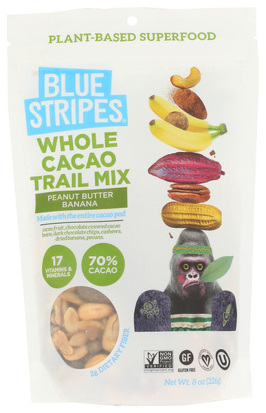 6-PACK OF Snack Trail Blue Stripes 8 oz