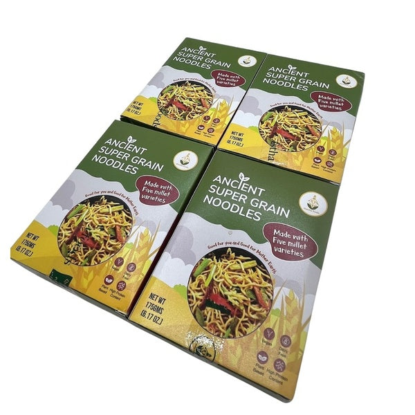 4-PACK OF Shastha Healthy Multi Millet Noodles - Pack of 4, Each Pkt 175gm