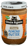 6-PACK OF ALMOND BUTTER UNSWEETENED, CREAMY