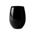 4-PACK OF Cup Wine 12 oz Black Plastic