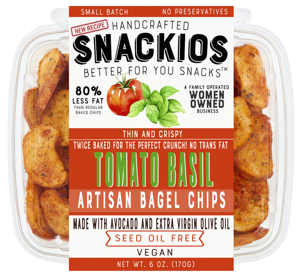 4-PACK OF Chips Bagel Tomato Basil Bagel Chips