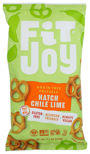12-PACK OF Snack Pretzel Hatch Chile Lime Fitjoy 4.5 oz