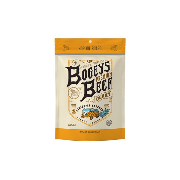 12-PACK OF Beef Jerky Pineapple Express, Bogey's Beef Jerky