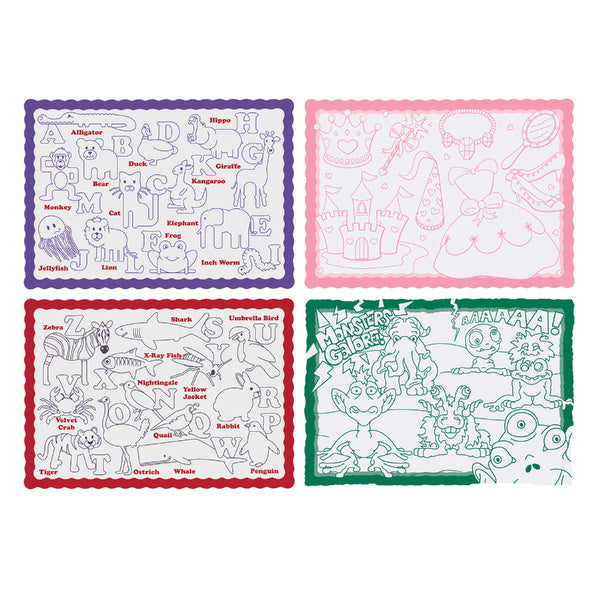 4-PACK OF PLACEMAT 10X14 REFILL COLORME