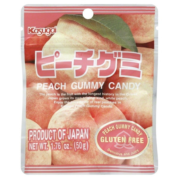 12-PACK OF CANDY GUMMY PEACH 1.76 OUNCE - CASE OF 12