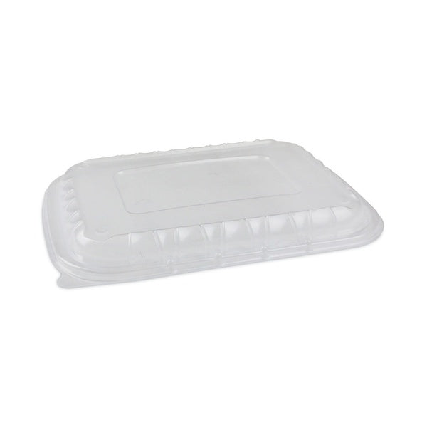 200-PACK OF Container Food Pactiv EarthChoice 11.75 x 8.75 x 0.98 Inches Takeout Container with Vented Lid - Clear Plastic, 200 Count