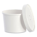 250-PACK OF Container Food SOLO KHSB12A-2050 Flexstyle Plastic Food Lid Container - 12.1 oz, 3.6 in Diameter, White - 250 Count for Takeout and Food Delivery