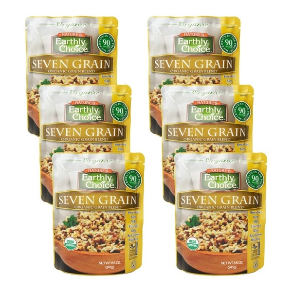 6-PACK OF Grain Blend 7 Grain Organic Natures Earthly 8.5 oz