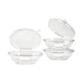 240-PACK OF Bowl Food Karat 240 sets 16 oz Disposable Tamper Resistant Hinged Salad Bowls | PET