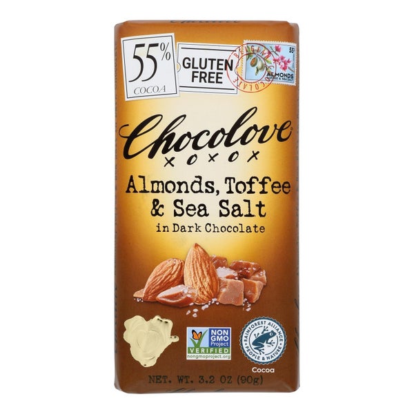 12-PACK OF CHOCOLATE DARK TOFFE SEA SALT